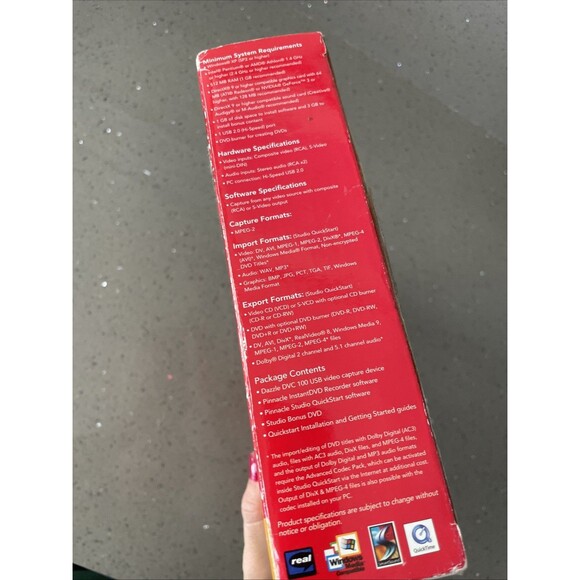 Pinnacle Dazzle DVD Recorder Video Capture PC USB DVC101 Rev 1.1 NTSC PAL Svideo - Picture 6 of 10